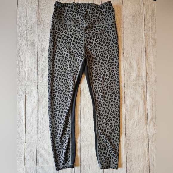 All Fenix Size Medium Hi-Rise Leopard Print Workout Active Athletic Leggings - Picture 1 of 7